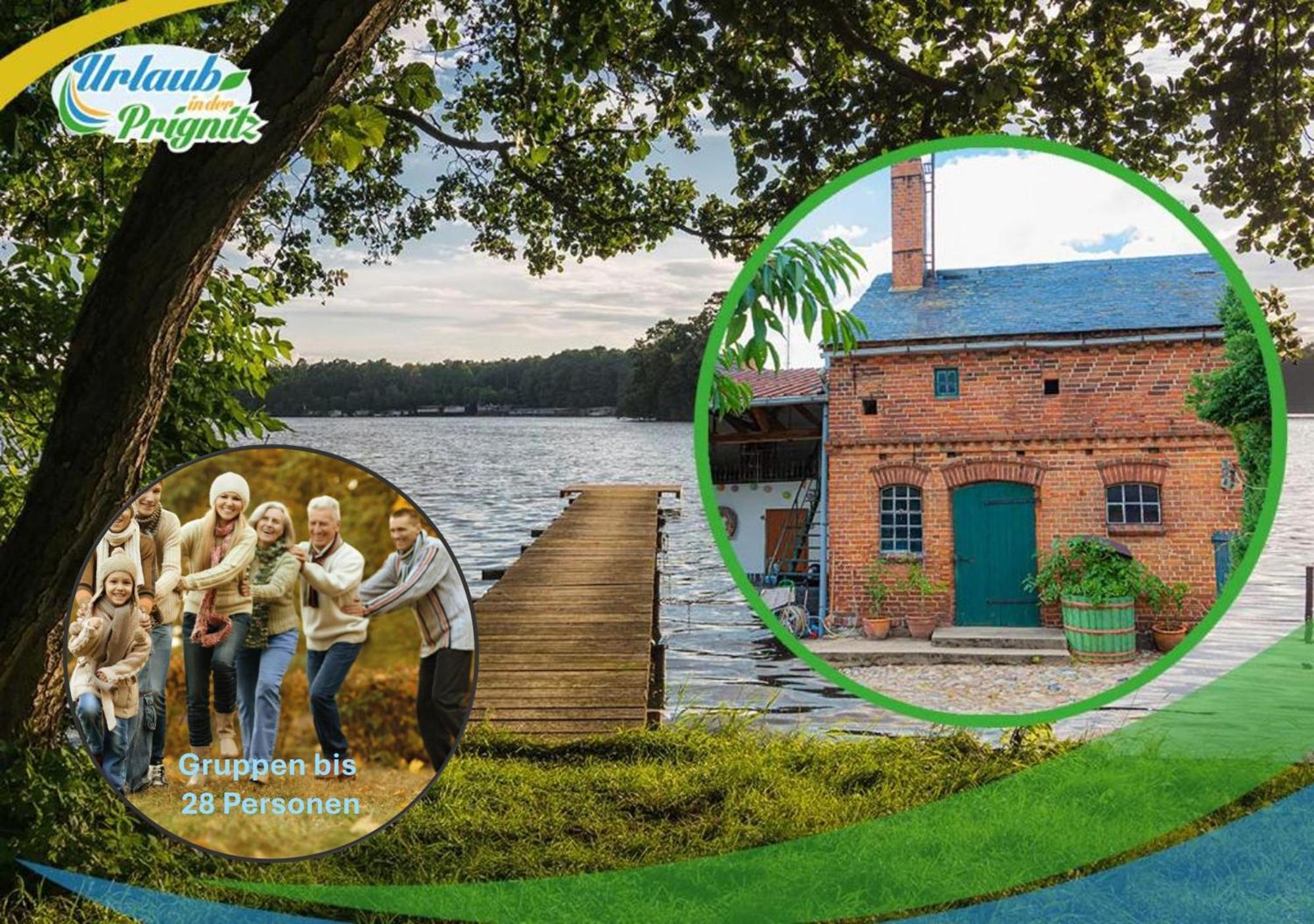 Bauernhof-Streichel-Zoo-Kombi-Familien-Suite-Im-Wald-Am-See Gulow Exteriör bild